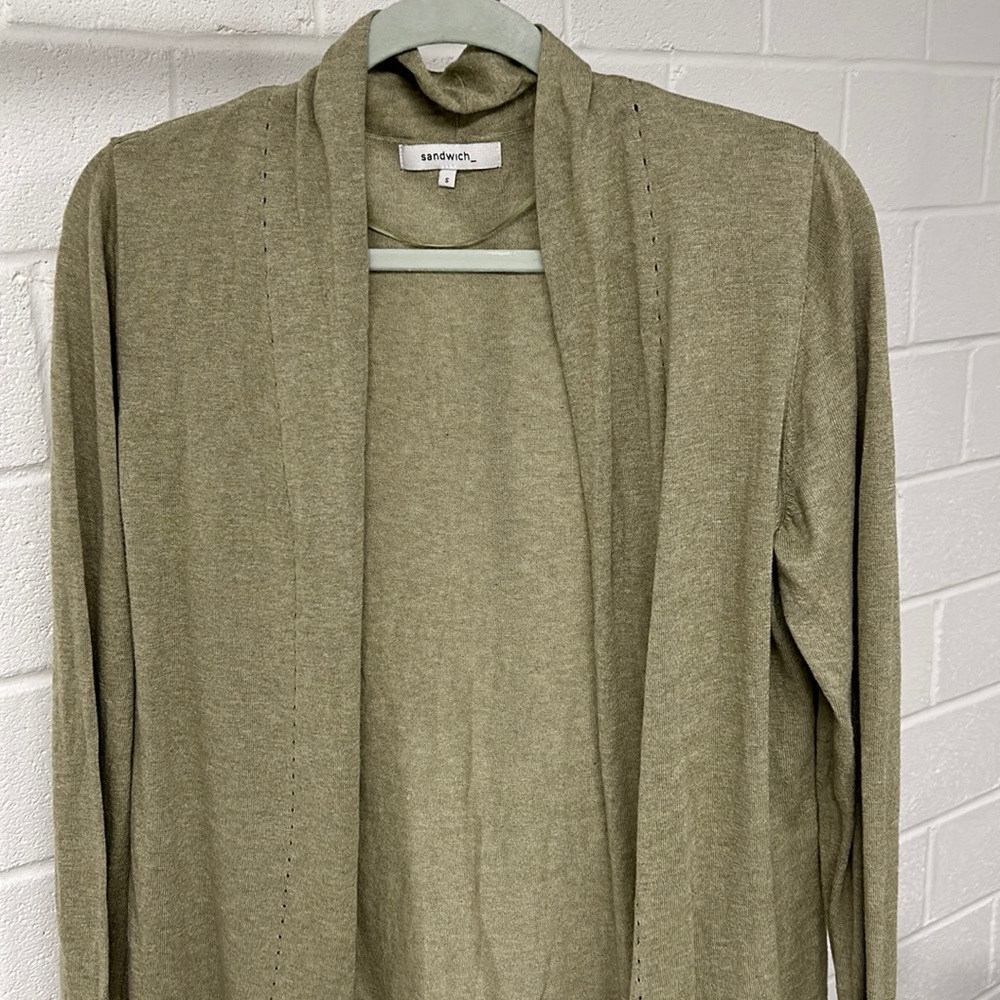 Sage Green Lightweight Cardigan